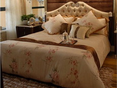 FINARA費納拉 Luxury in Mind 中國牡丹蠶絲床組6件套 精品飯店專用